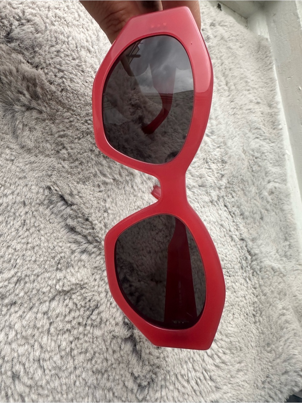 CELINE RED TRIOMPHE SUNGLASSES - Picture 2 of 6